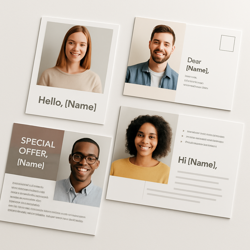 Personalized variable data mail pieces